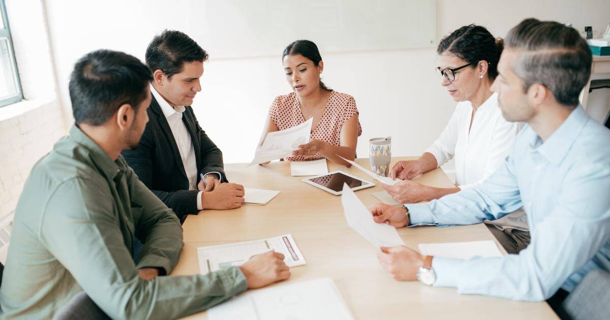 team meeting about i-9 audit