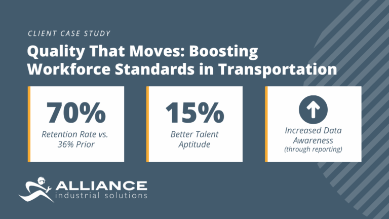 An Increase in Workforce Quality for a Transportation Solutions Leader